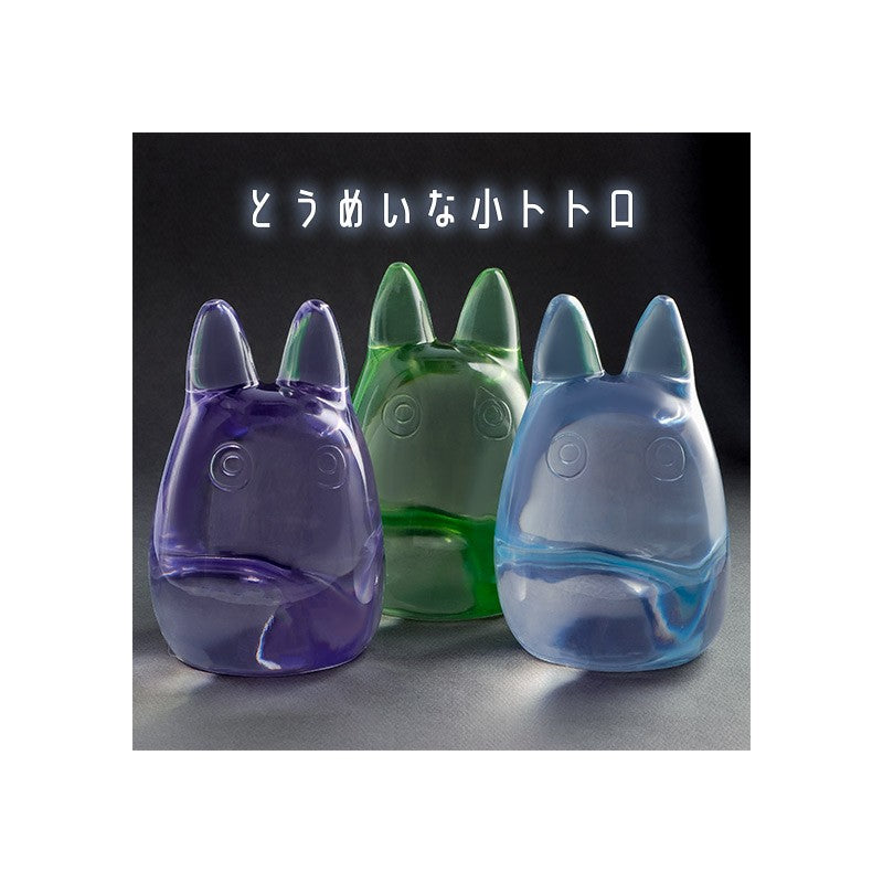 FIGURINE CRISTAL VERT TOTORO BLANC - MON VOISIN TOTORO