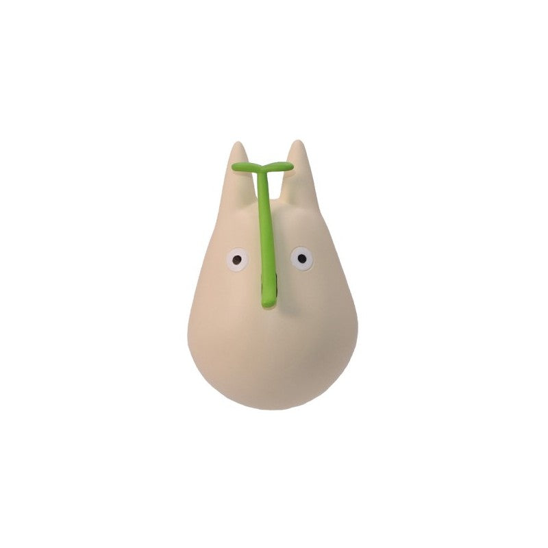 FIGURINE CULBUTO TOTORO BLANC AVEC FEUILLE - MON VOISIN TOTORO