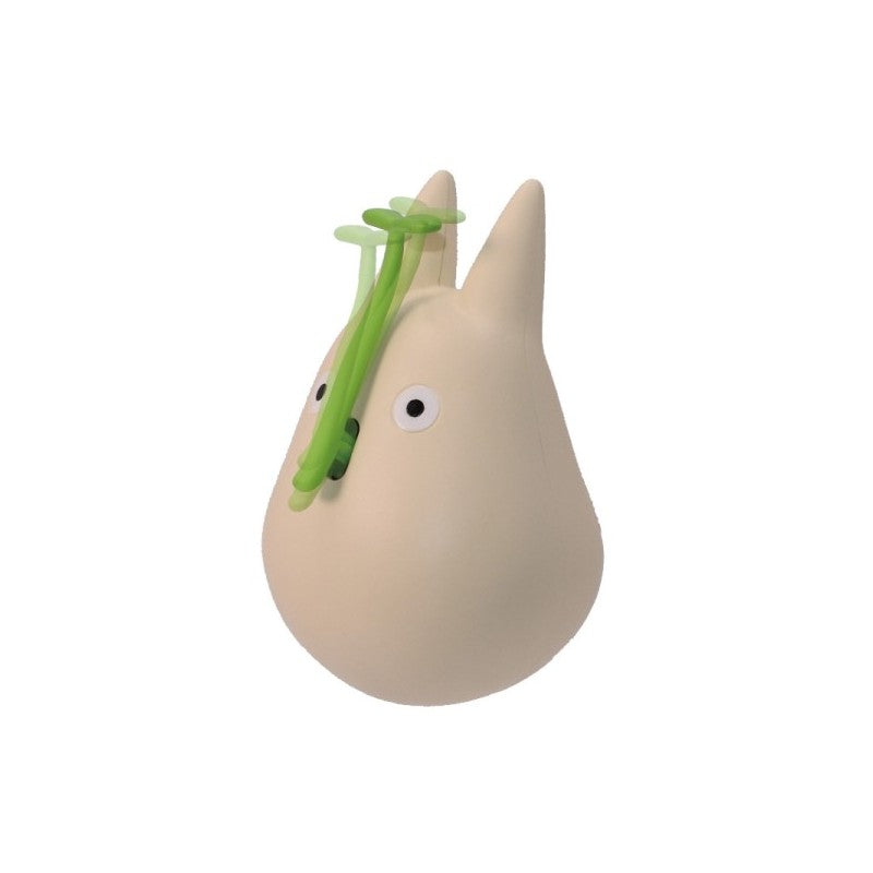 FIGURINE CULBUTO TOTORO BLANC AVEC FEUILLE - MON VOISIN TOTORO