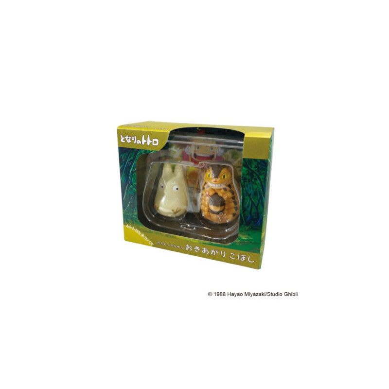 FIGURINES CULBUTO TOTORO BLANC & CHATBUS - MON VOISIN TOTORO