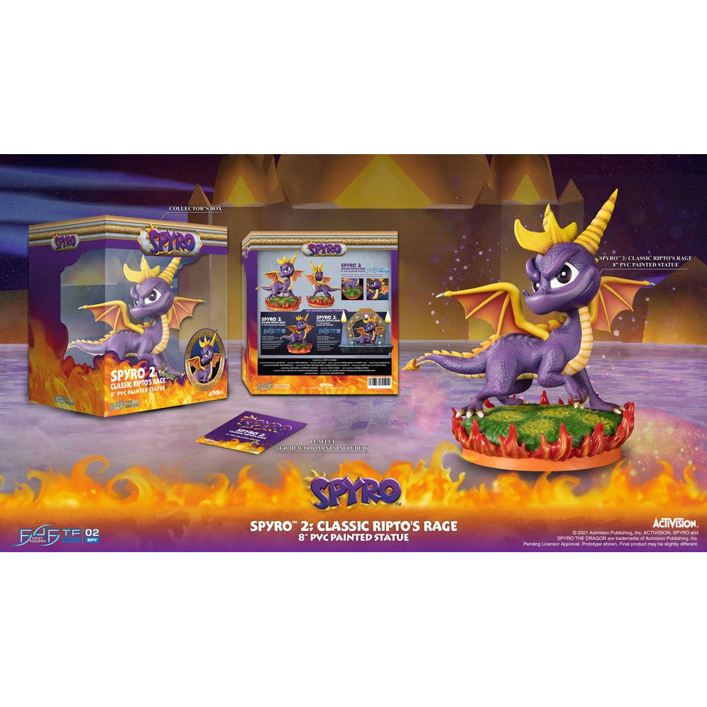 First 4 Figures - Spyro 2 : Classic Ripto's Rage - Spyro Statue Edition Standard 19cm