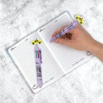 Friends - Stylo-bille multicolore à motif Tie-dye - flash vidéo