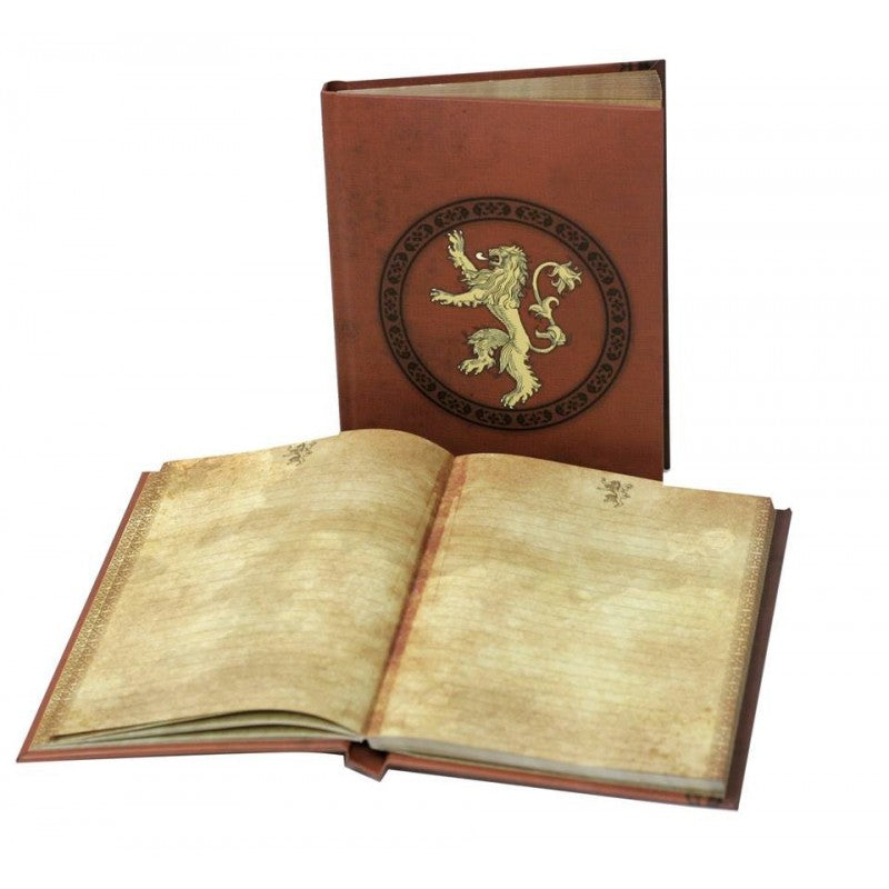 GAME OF THRONES - CARNET DE NOTES LUMINEUX - LANNISTER