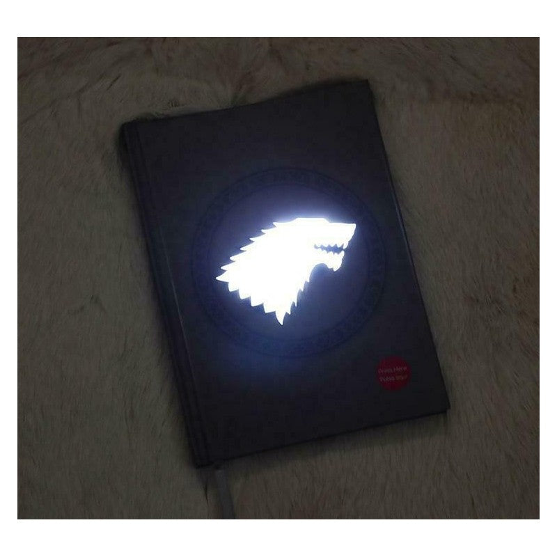 GAME OF THRONES - CARNET DE NOTES LUMINEUX STARK