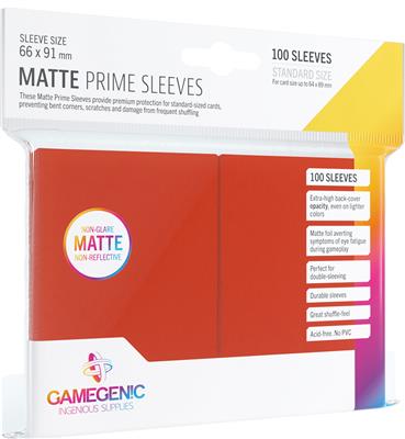 GG : 100 Sleeves Matte Prime Red