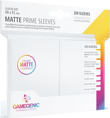 GG : 100 Sleeves Matte Prime White