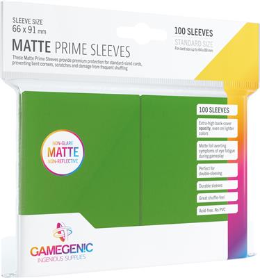 GG : 100 Sleeves Matte Prime Green