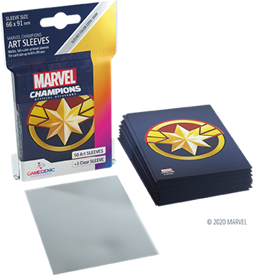 GG : 50 sleeves Marvel Champions Captain Marvel