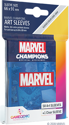 GG : 50 sleeves Marvel Champions Marvel Blue