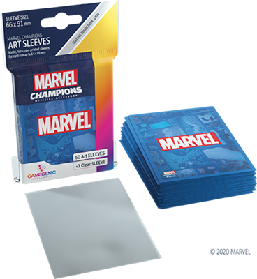 GG : 50 sleeves Marvel Champions Marvel Blue