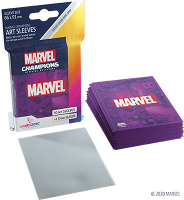 GG : 50 sleeves Marvel Champions Marvel Purple