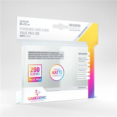 GG :Standard Card Game Value Pack200 Matte Sleeves