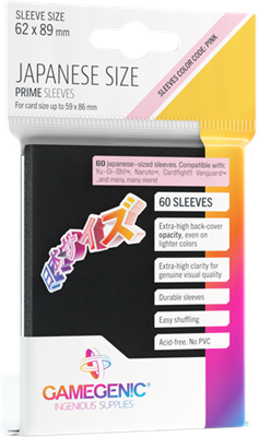 GG : PRIME Japan. Siz. Sleeves Black 62x89 (14)
