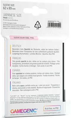 GG : PRIME Japan. Siz. Sleeves Black 62x89 (14)