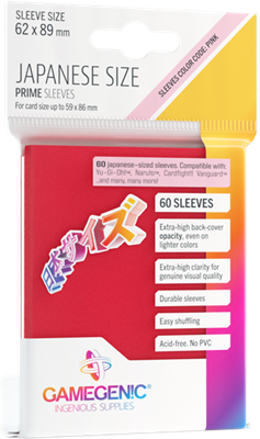 GG : PRIME Japan. Siz. Sleeves Red 62x89 (14)