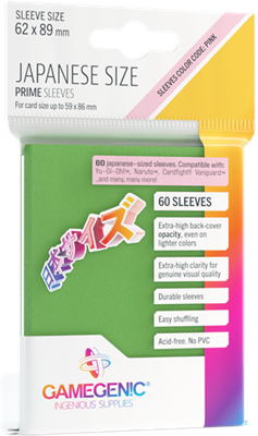 GG : PRIME Japan. Siz. Sleeves Green 62x89 (14)