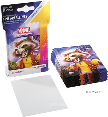 GG : 50 sleeves Marvel Champions Rocket Raccoon