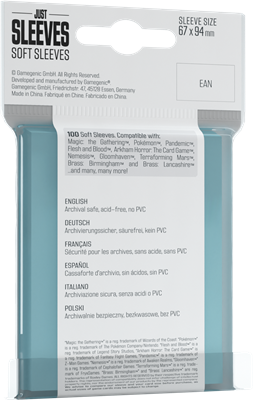 GG : 100 Just Sleeves - Soft Sleeves