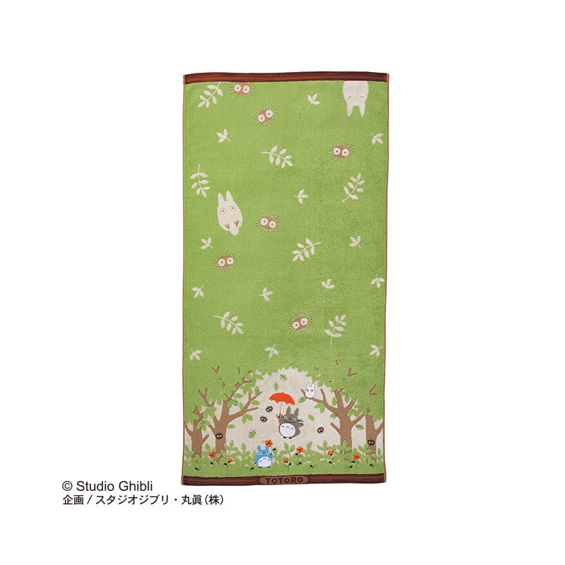 GRANDE SERVIETTE EN COTON TOTORO EN PROMENADE 60X120CM - MON VOISIN T