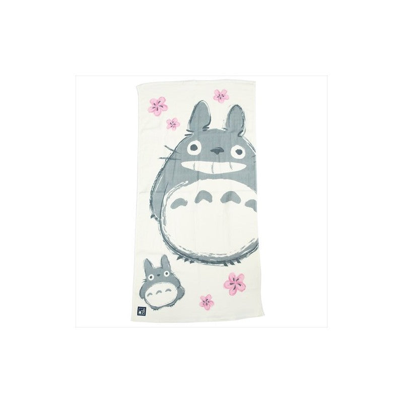GRANDE SERVIETTE IMABARI TOTORO SAKURA 60X120 CM - MON VOISIN TOTORO