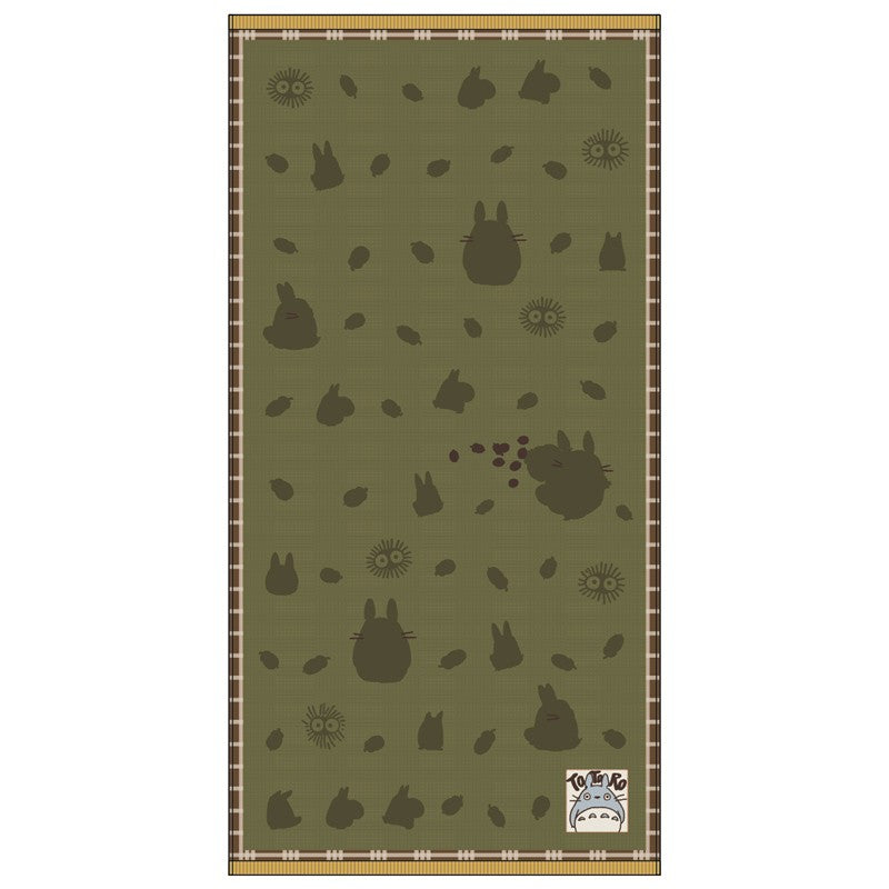 GRANDE SERVIETTE VERT AUTOMNE 60X120 CM - MON VOISIN TOTORO