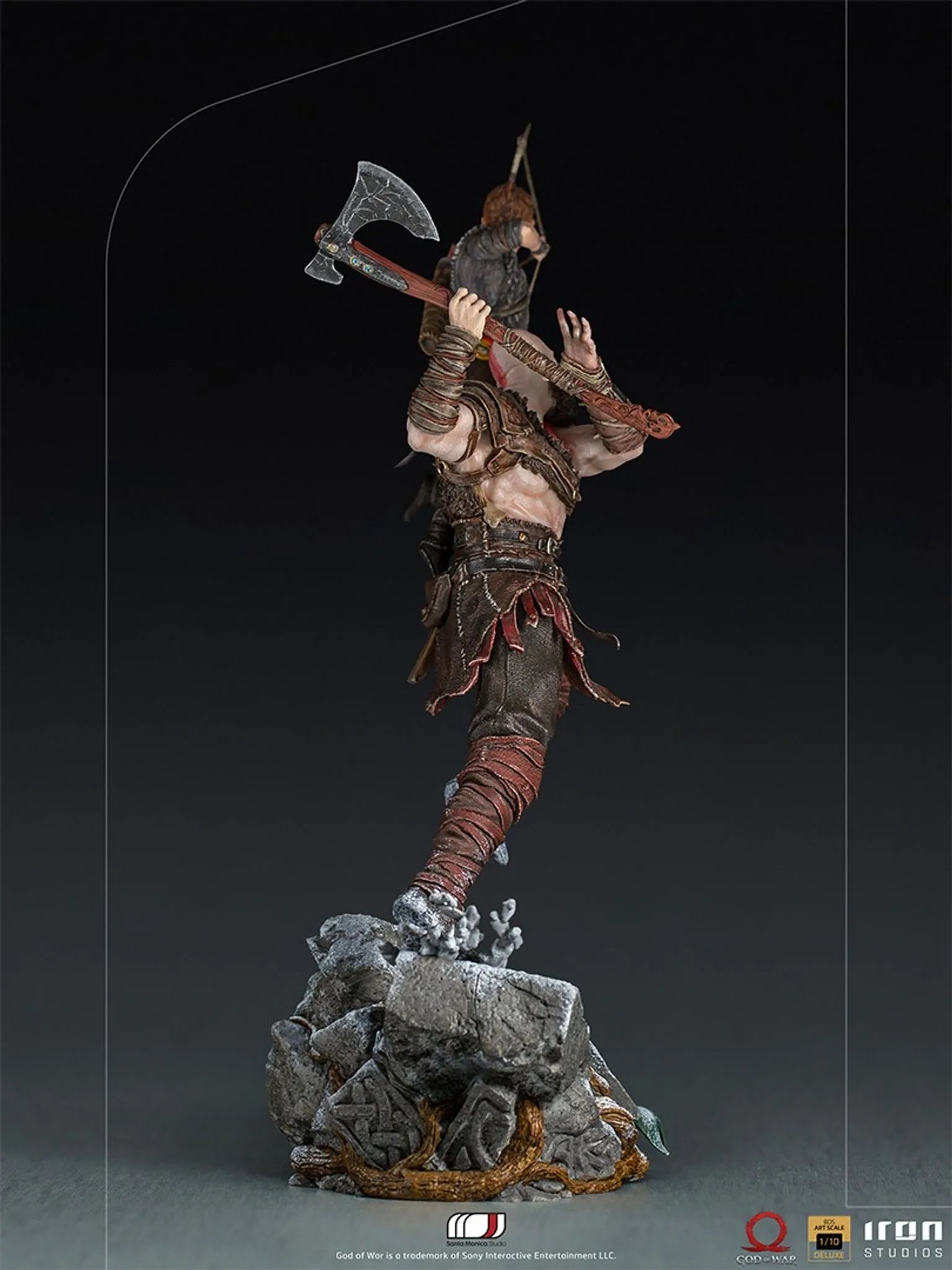 Iron Studios - BDS Arts Scale 1/10 - God of War - Kratos and Atreus Statue 34cm - flash vidéo