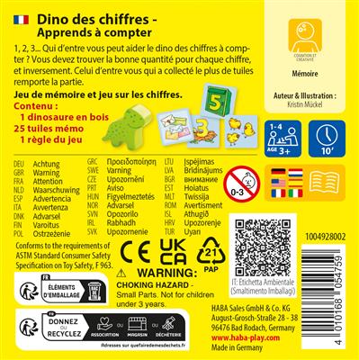 Dino des chiffres
