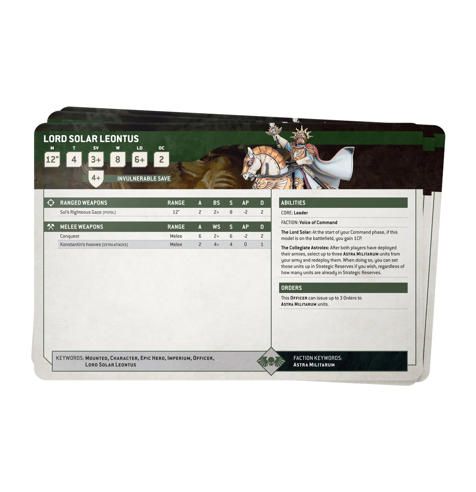 Datasheet Cards: Astra Militarum (Anglais)