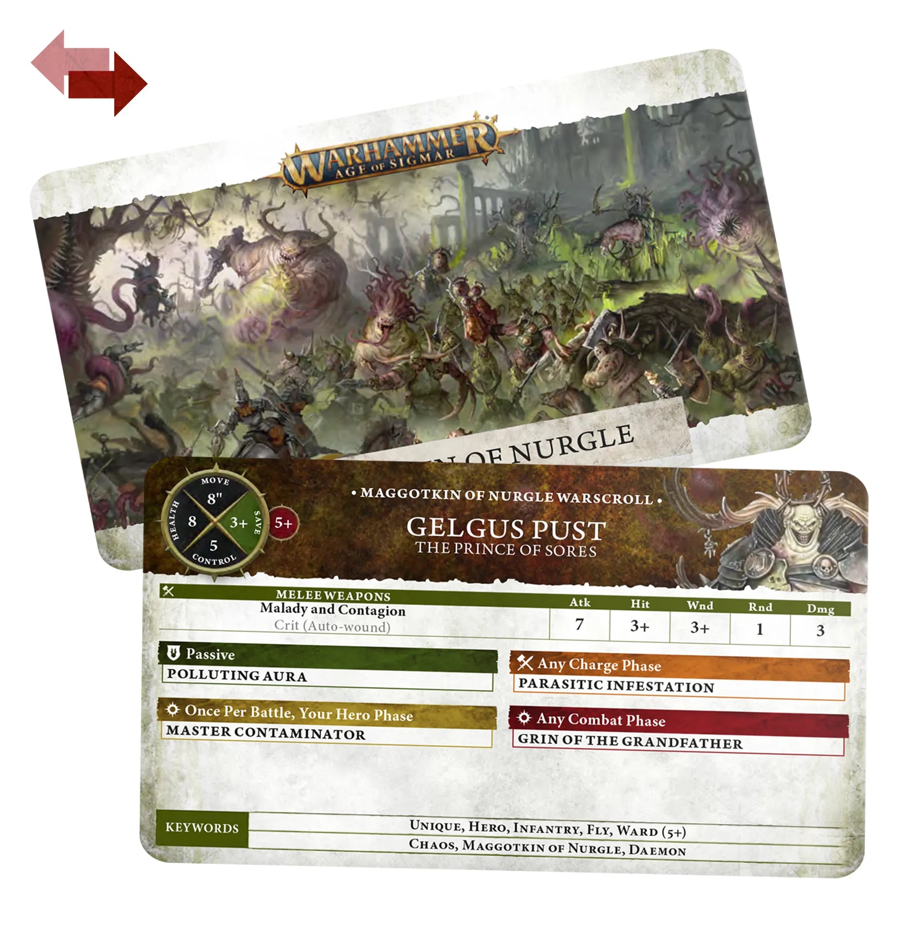 Chaos Battletome: Maggotkin of Nurgle – Gamer's Edition (Anglais)