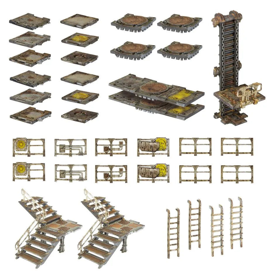 Necromunda: plates-formes et escaliers de Zone Mortalis