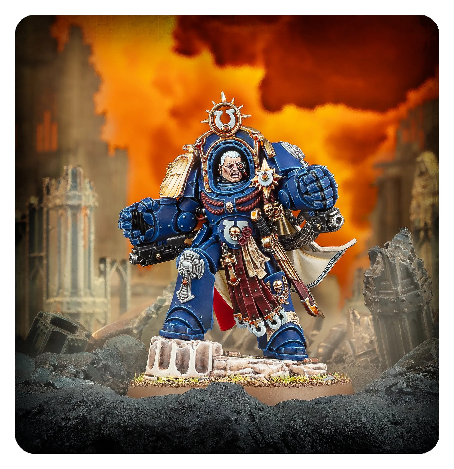 Marneus Calgar en Armure d'Antilochus
