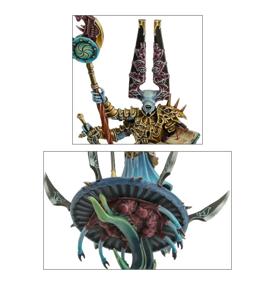 Invocateur Cachectique sur Disque de Tzeentch