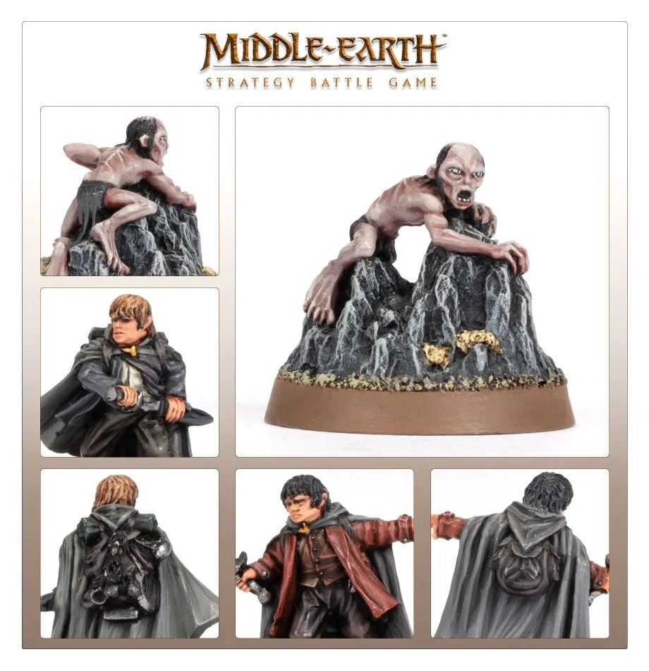 Frodo Baggins™, Samwise Gamgee™ & Gollum™ à Emyn Muil