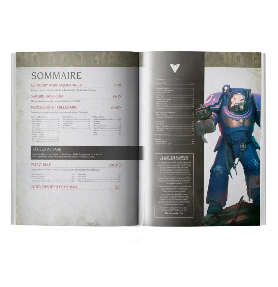 Livre de Base Warhammer 40,000