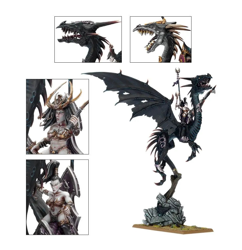 Sorceress on Black Dragon