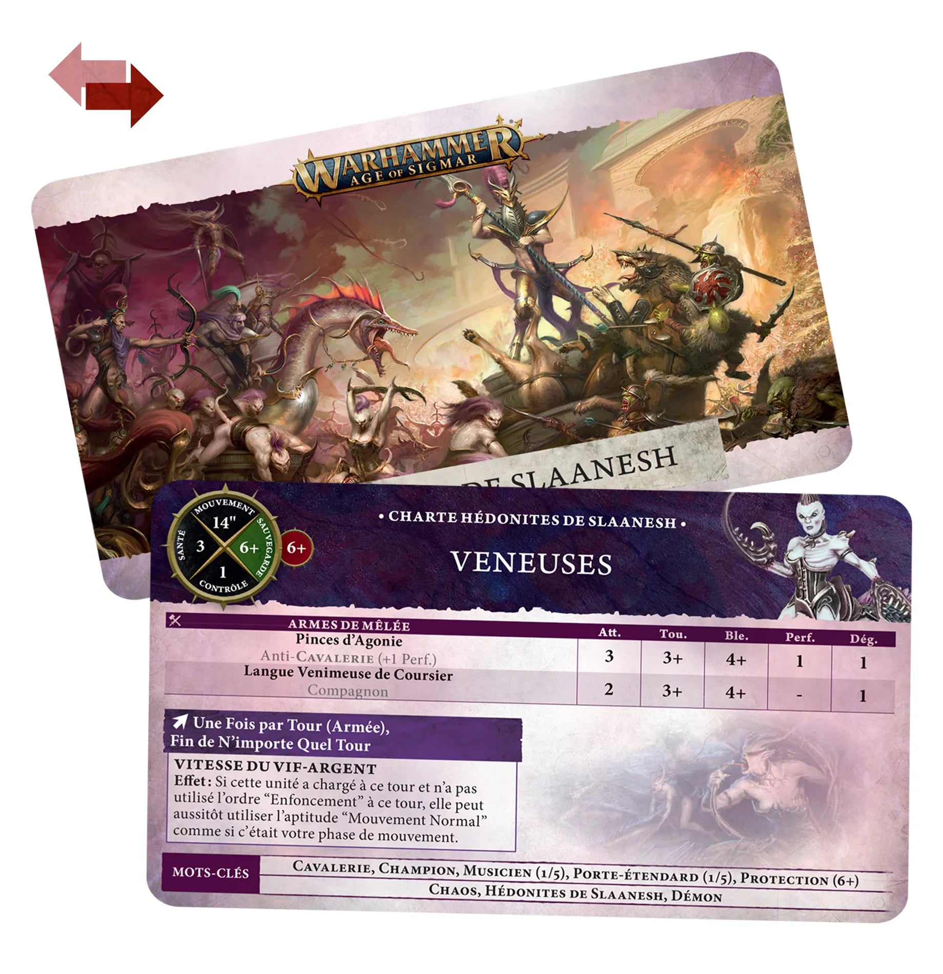 Cartes de Charte: Hedonites of Slaanesh