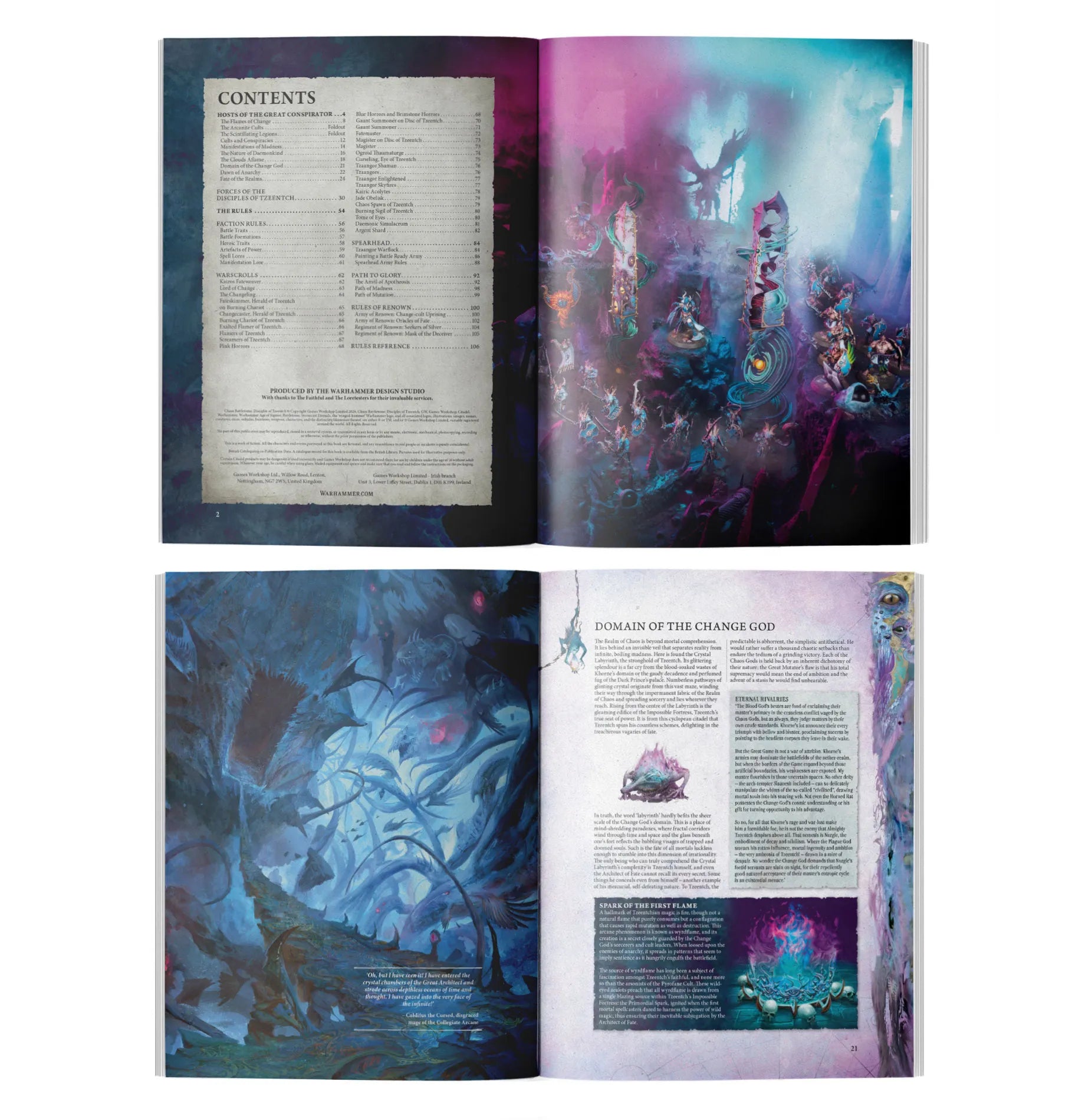Chaos Battletome: Disciples of Tzeentch (Anglais)