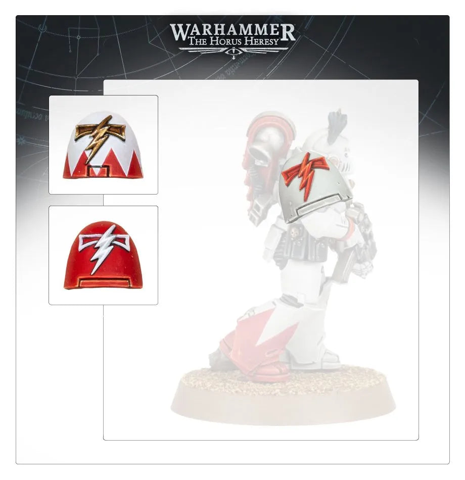 White Scars MKVI Shoulder Pads