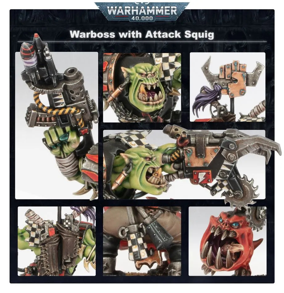 Boss de Guerre Ork avec Squig d'Attak'