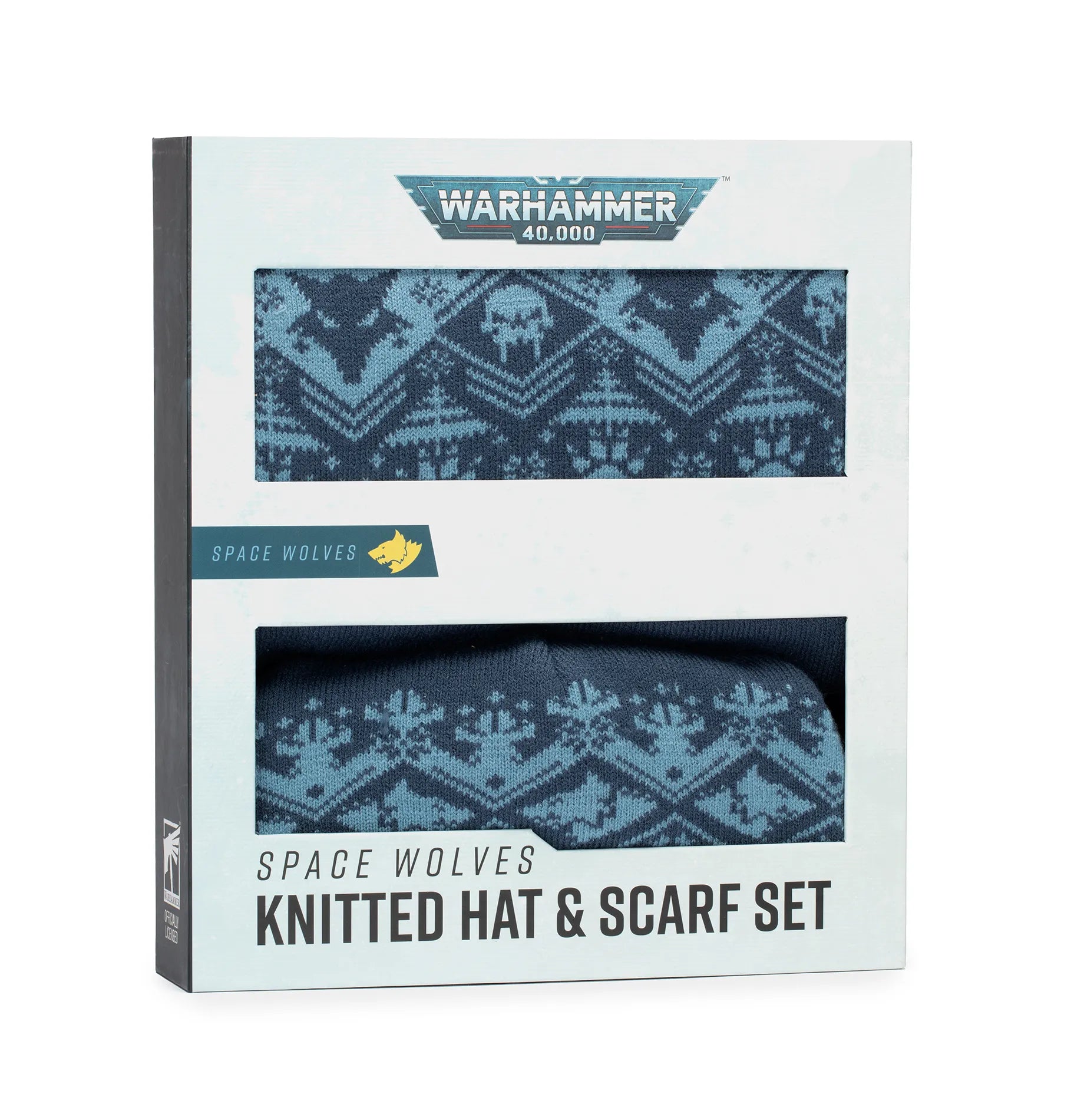 AAA: Set de Bonnet et d'Écharpe en Maille des Space Wolves