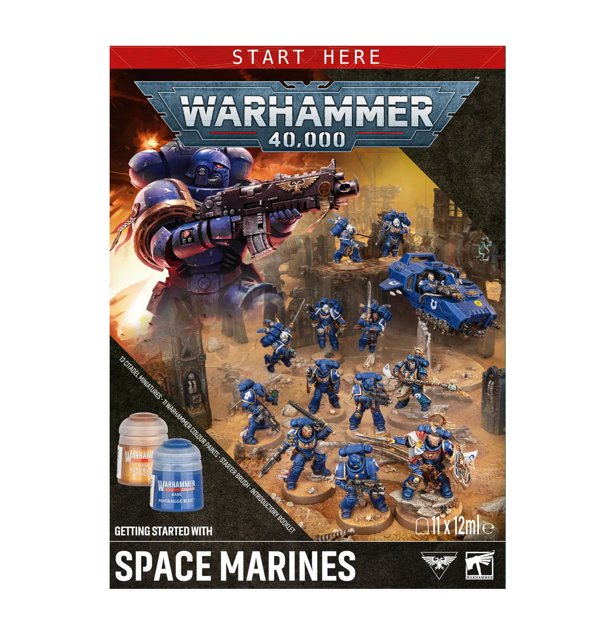 Warhammer 40,000 Getting Started with Space Marines (Anglais)