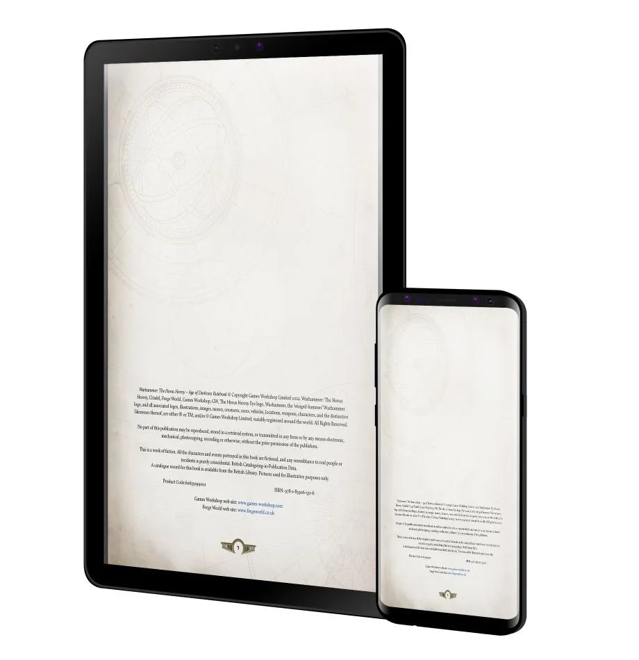 Warhammer: The Horus Heresy – Age of Darkness Rulebook (ePub) (Anglais)