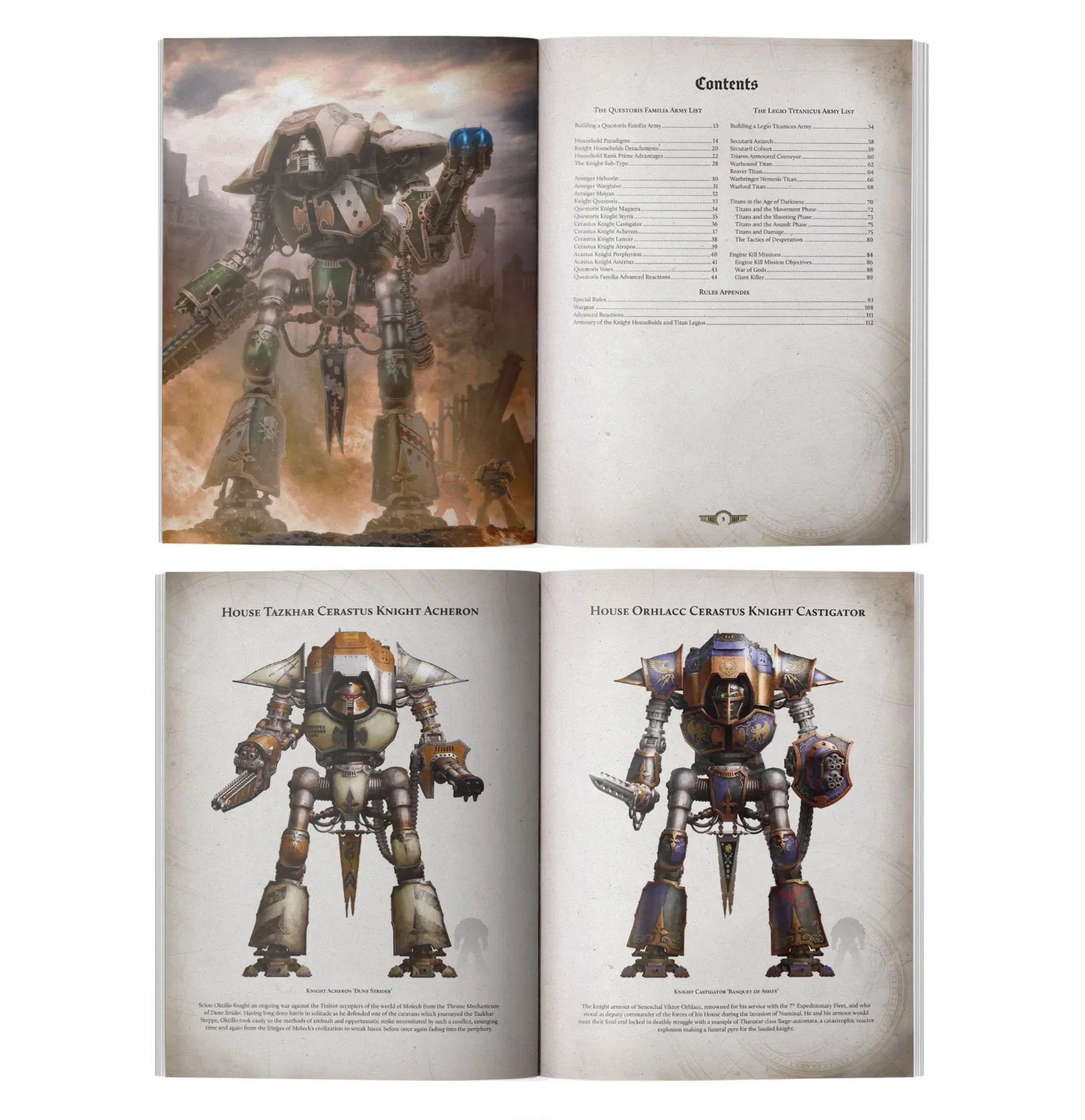 Liber Questoris: Knights and Titans Army Book (Anglais)