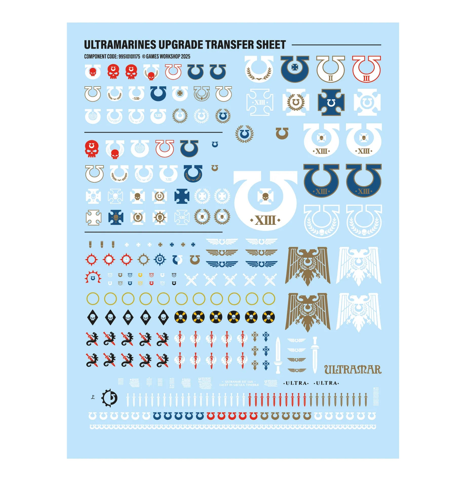 Améliorations et Décalcos des Ultramarines