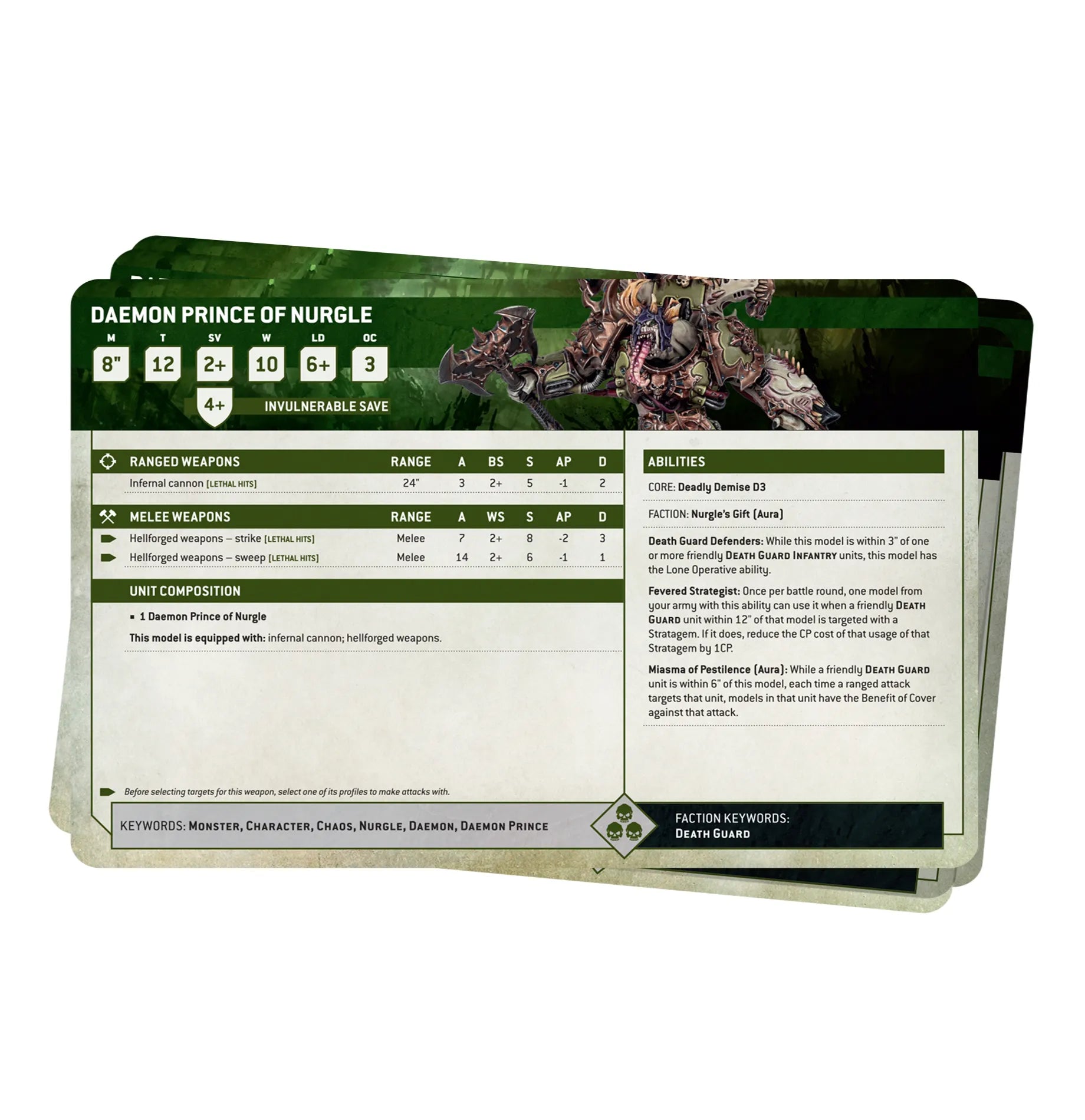 Datasheet Cards: Death Guard (Anglais)