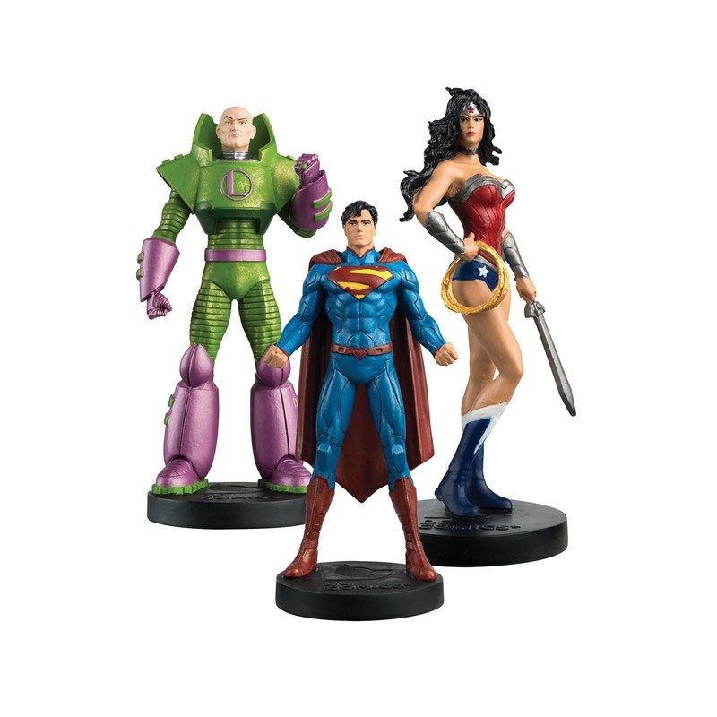 JUSTICE LEAGUE COFFRET N°1 SUPERMAN WONDER WOMAN LEX LUTHOR