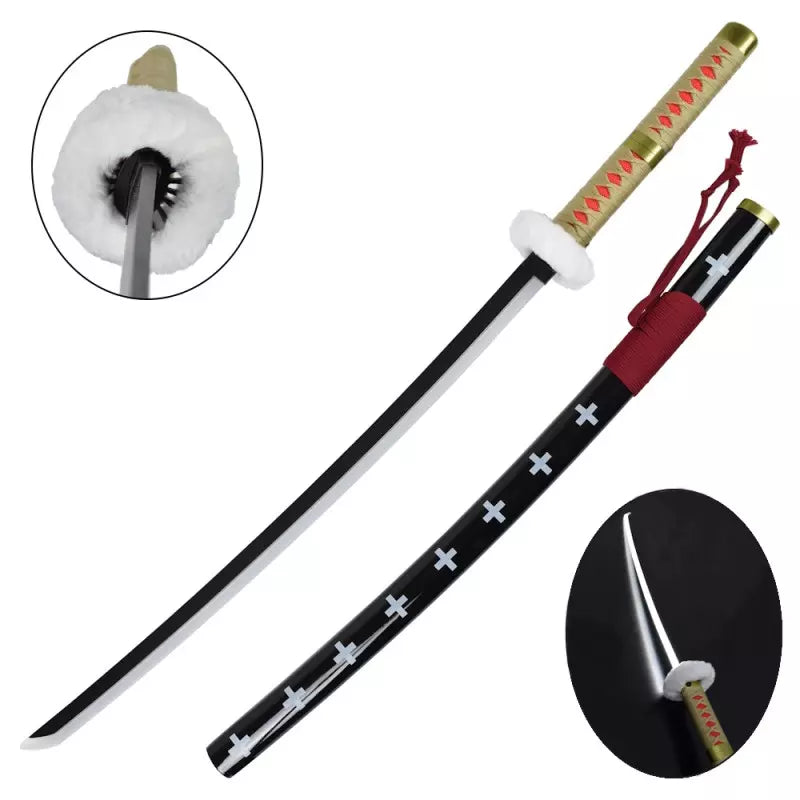 KATANA DECO LAME ACIER ET LED