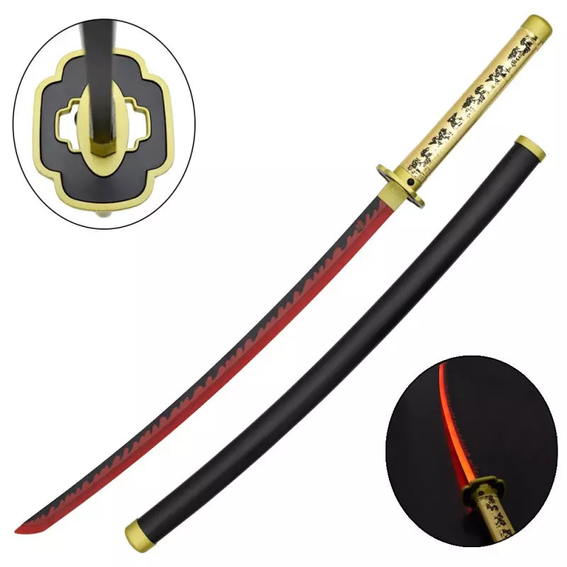 KATANA DECO LAME ACIER ET LED