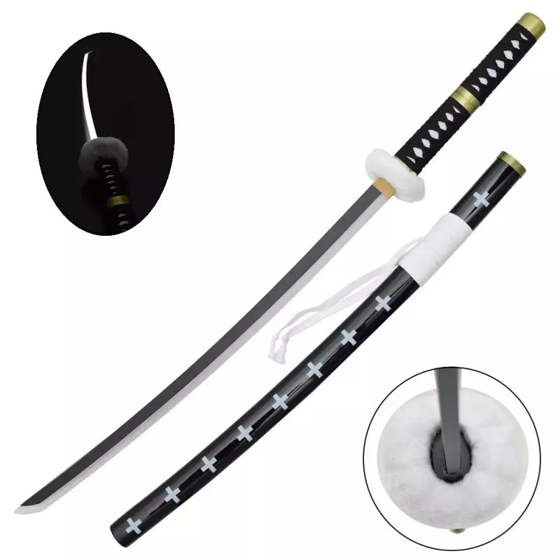 KATANA DECO LAME BAMBOU ET LED TRAFALGAR LAW
