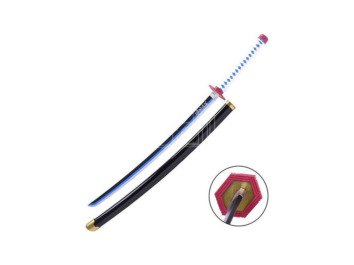 Katana en bois - inspiré de Tomioka (Demon Slayer) - flash vidéo